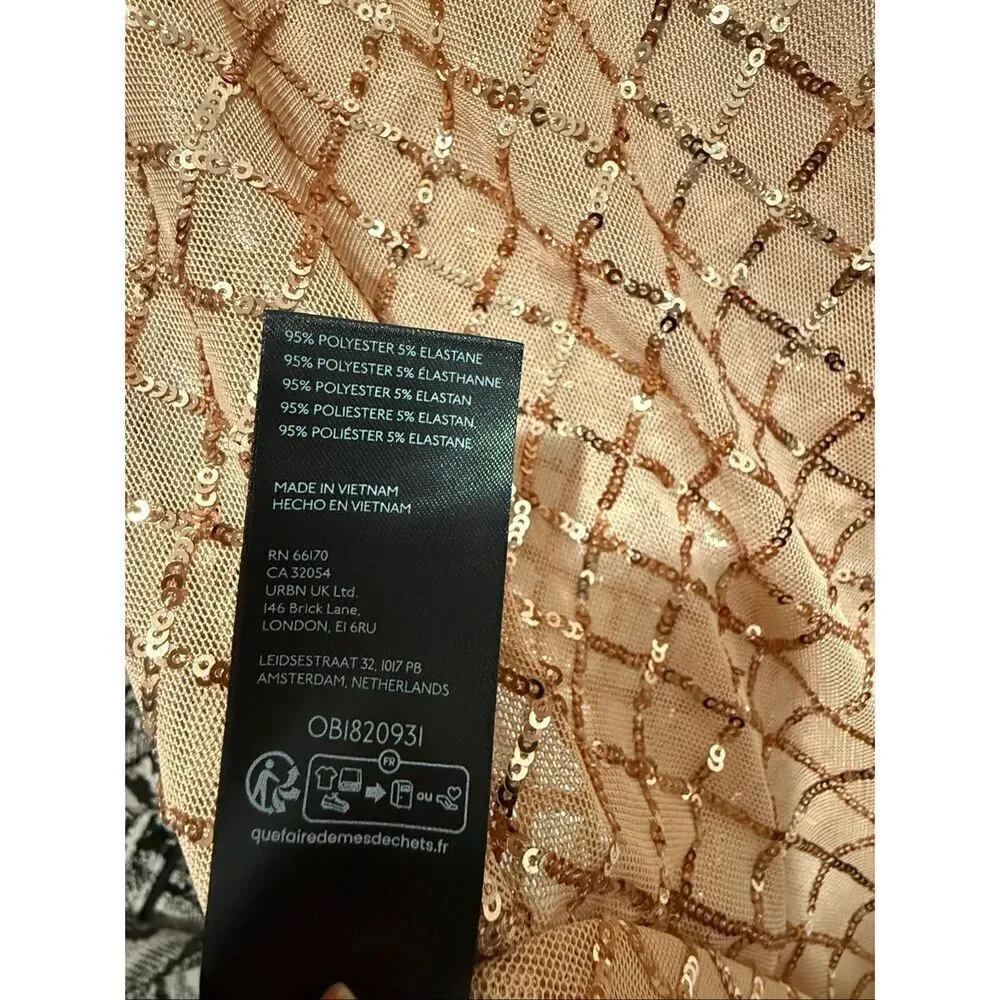 Pilcro Anthropologie turtleneck sequin top Small